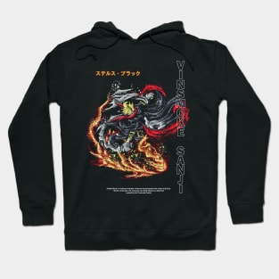 Scribble Art Stealth Black Sanji Hoodie